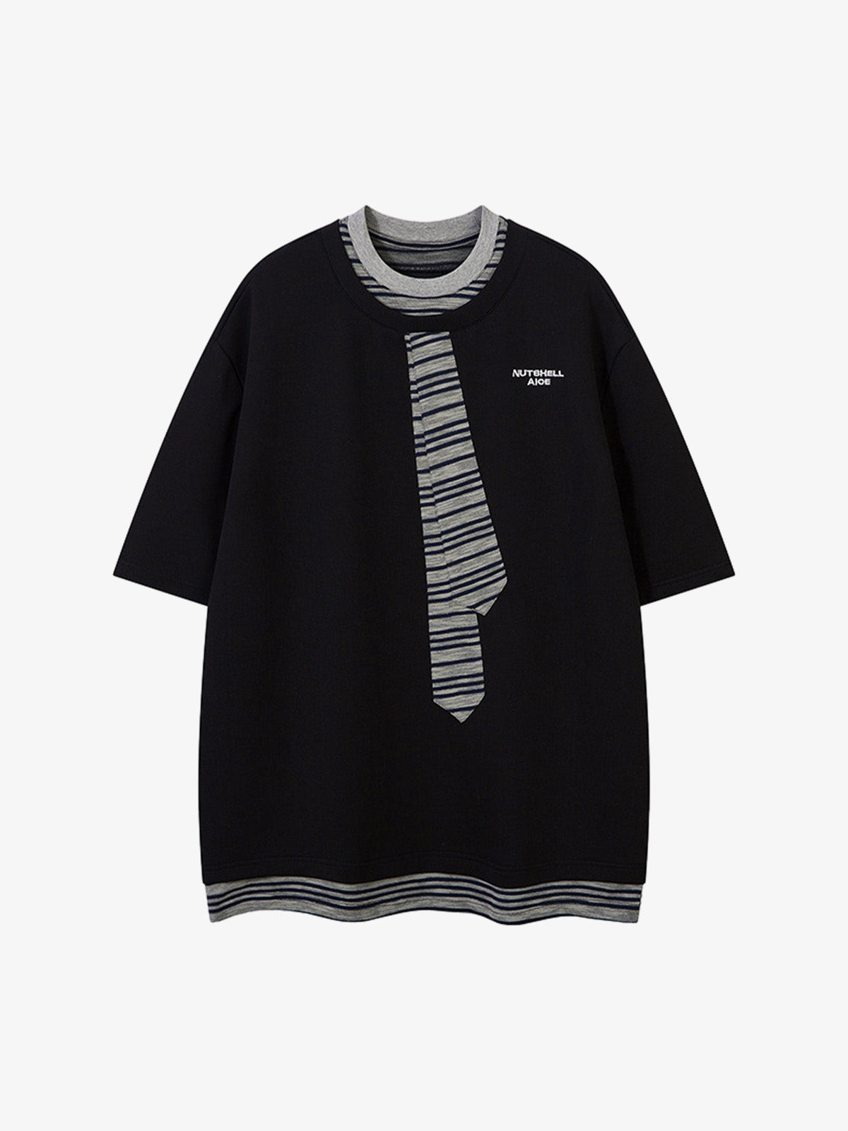 High Street Tie Embroidered Design T-shirt