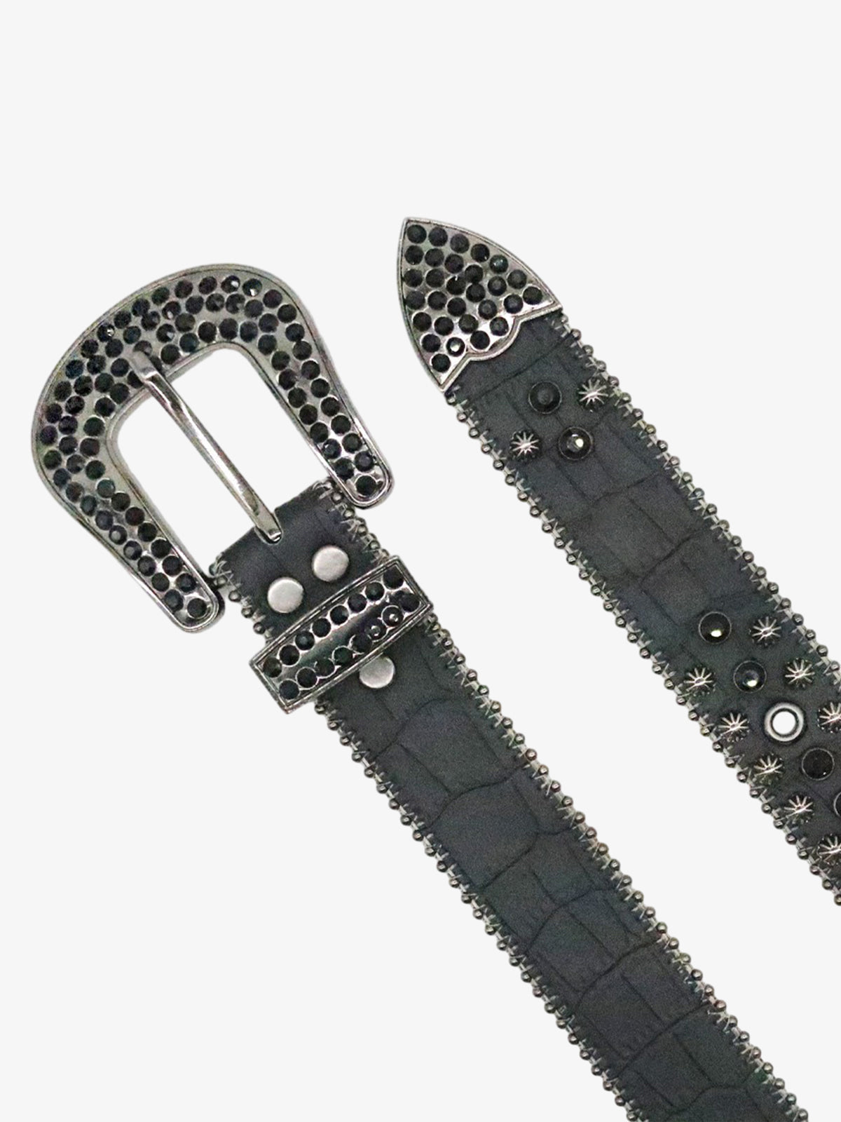 Street Rhinestone Studded Belt