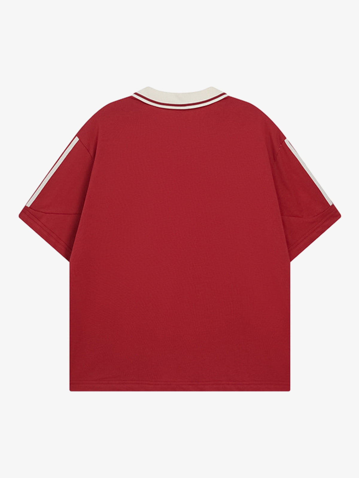 Letter Print Short Sleeve POLO T-Shirt