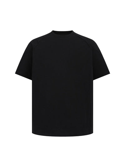 Retro Motorcycle Pleated Patch T-shirt