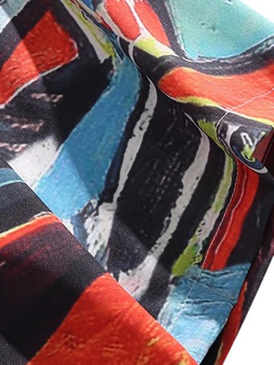 American Retro Fun Print Casual Set