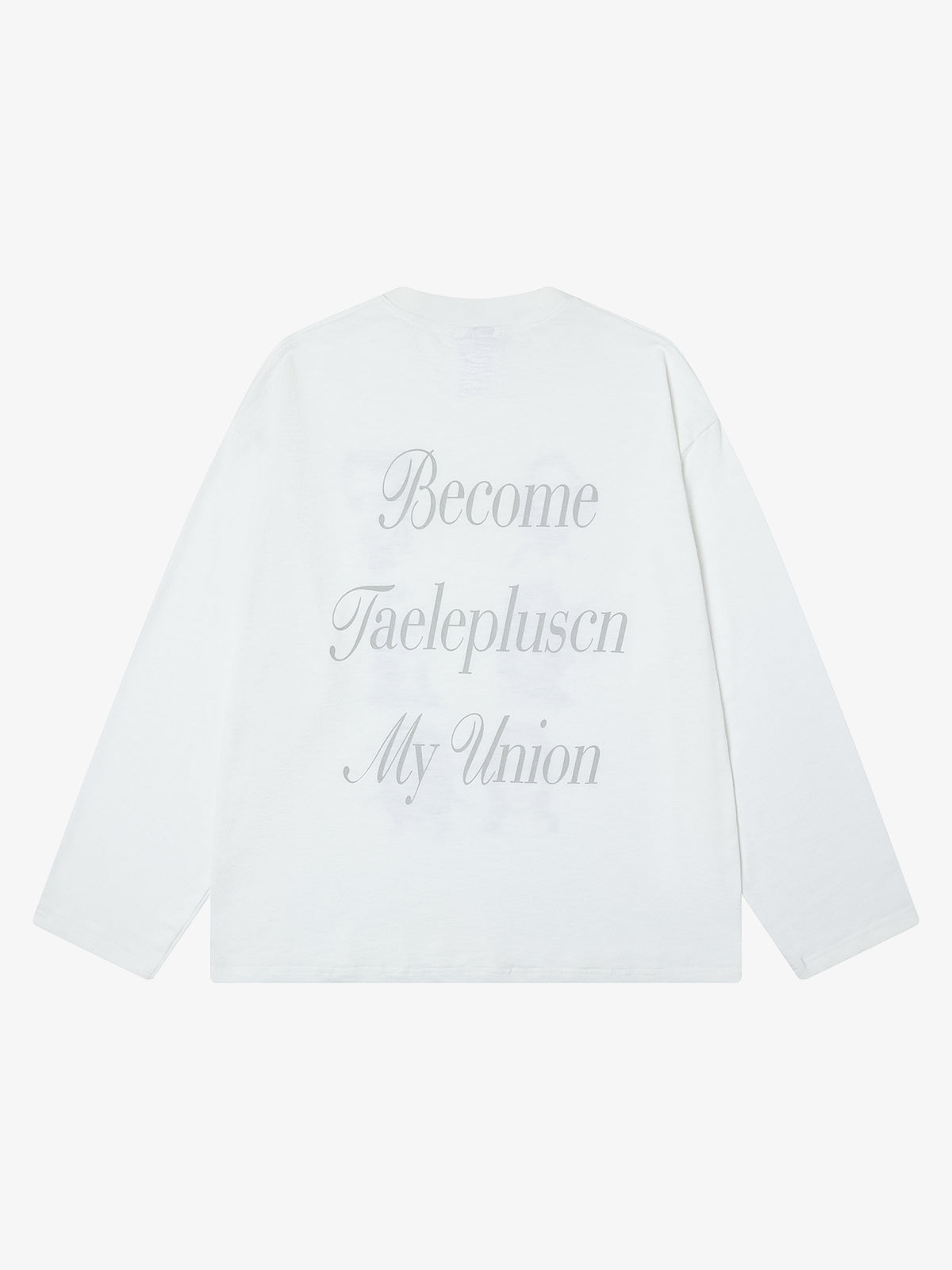 Portrait Print Long-sleeved T-shirt