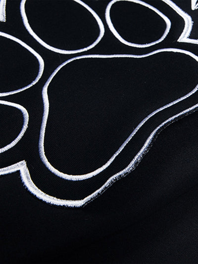 Retro Cat Collar Pocket Hoodie