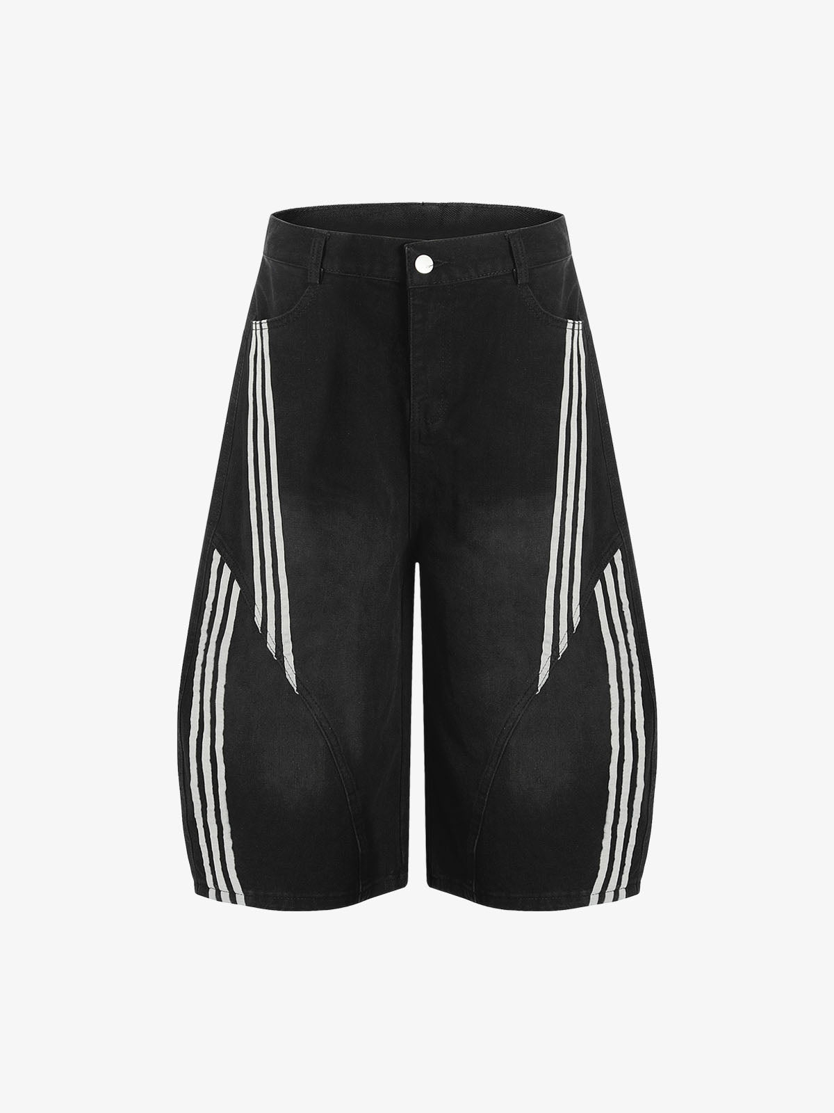 Barrel Straight Wide Leg Cropped Jort