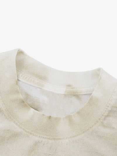 Small Collar Spray Dirty Retro Cleanfit T-shirt