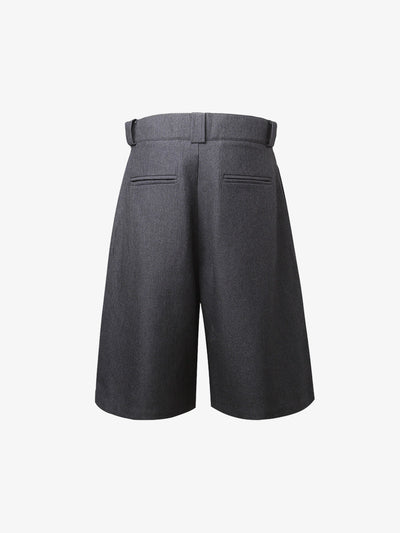 Cleanfit Pleated Wide-leg Tailored Shorts