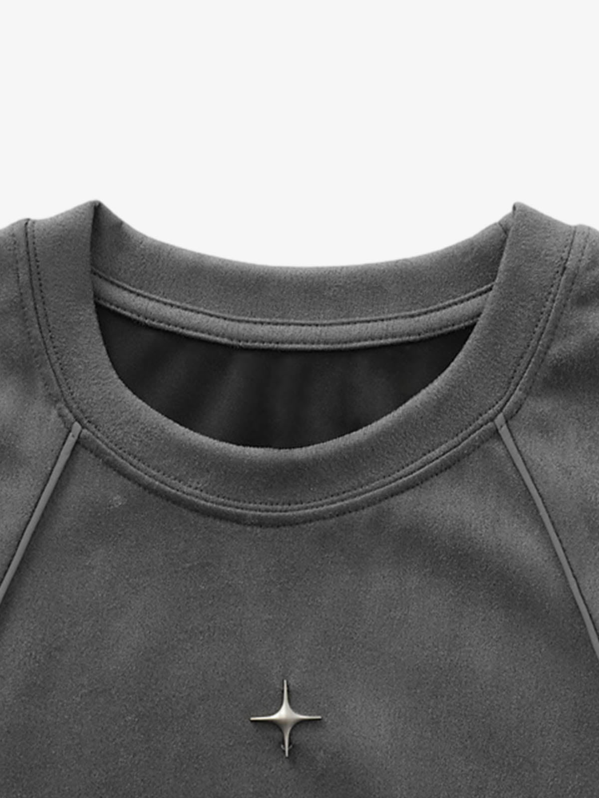 Functional Deconstructed Split Short-sleeved T-shirt