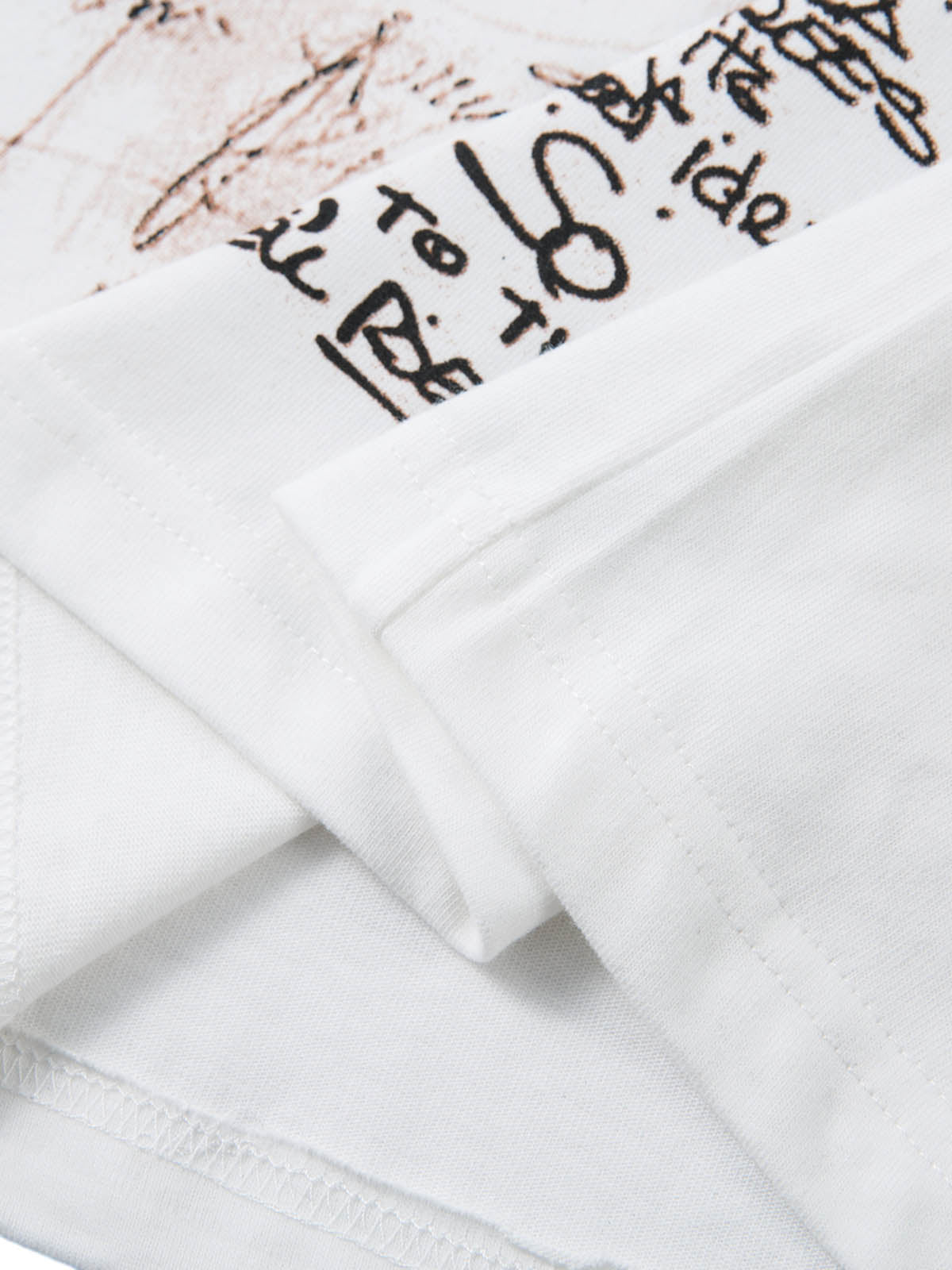 Graffiti Letter Print Oversized T-Shirt - 2417