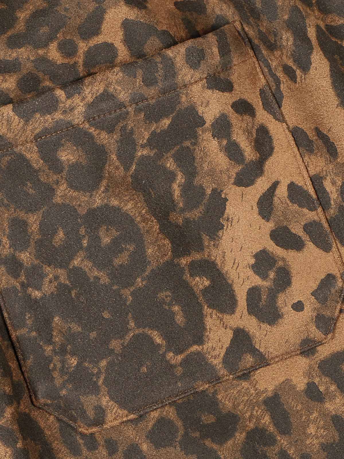 Cheetah Print Suede Tracksuit - 2277