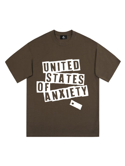 Original United States Of Anxiety Graphic T-Shirt