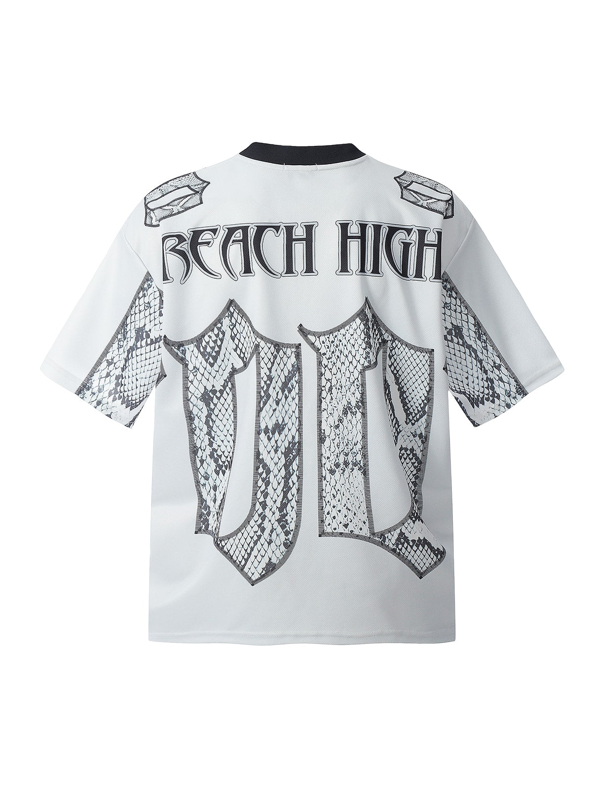 Jersey Style Snake Print T-Shirt - 2418