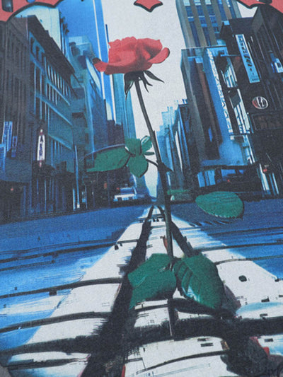 High Street Rose Urban Print T-shirt