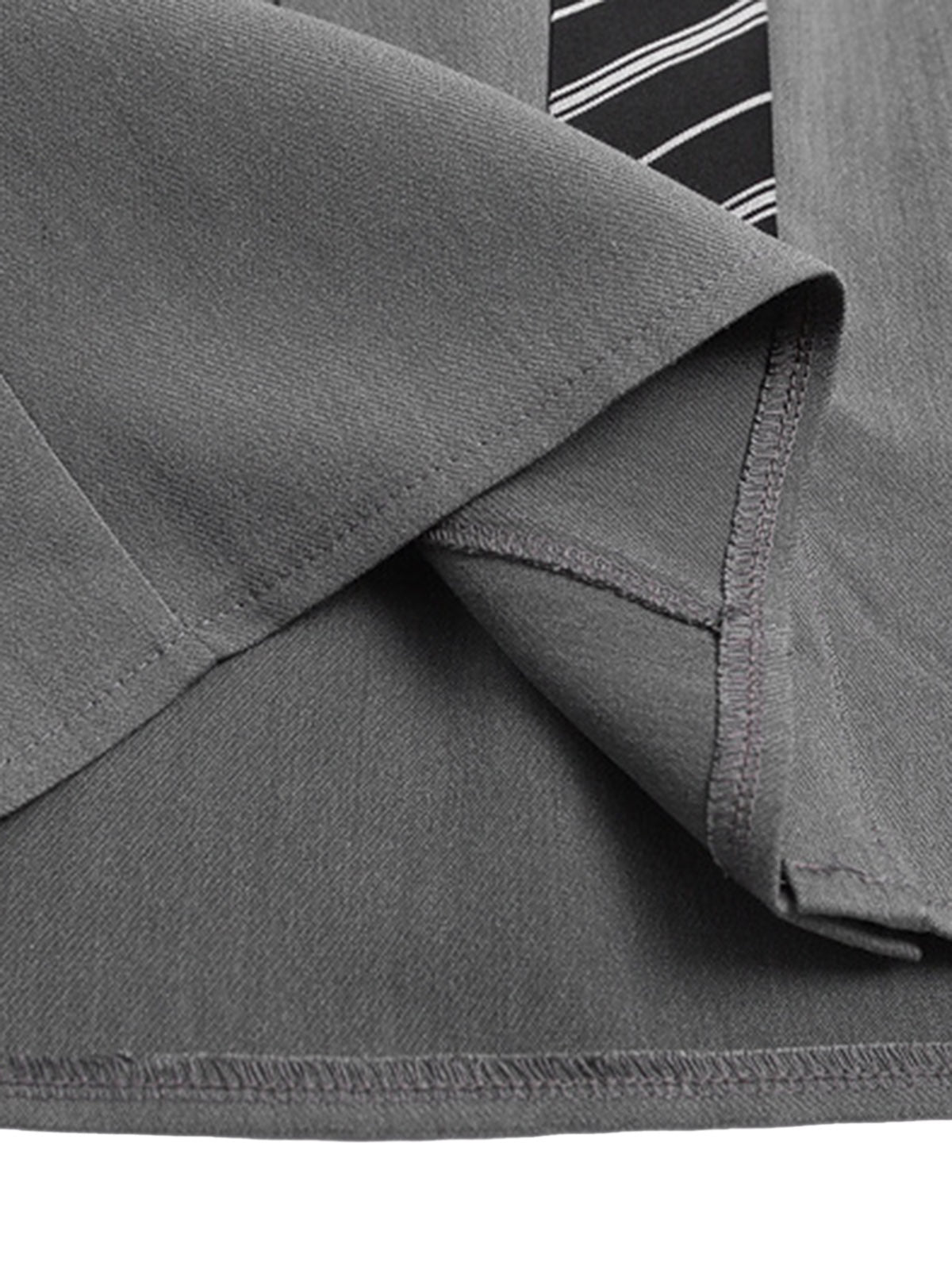 Deconstructed Patchwork Tie Short-sleeved Shirt