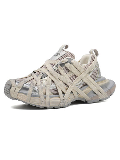 High Street Lace-up Casual Sneakers - 2342