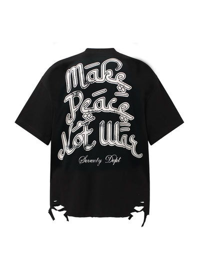 Graffiti Letters Devil Design Graphic T-Shirt