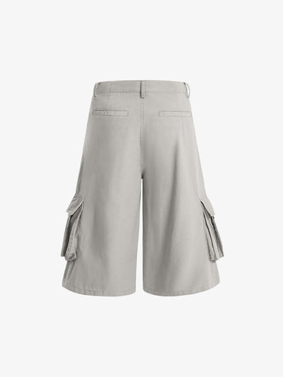 Multi-pocket Cargo Pleated Casual Jorts