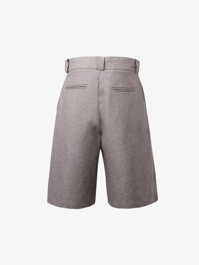 Cleanfit Pleated Wide-leg Tailored Shorts