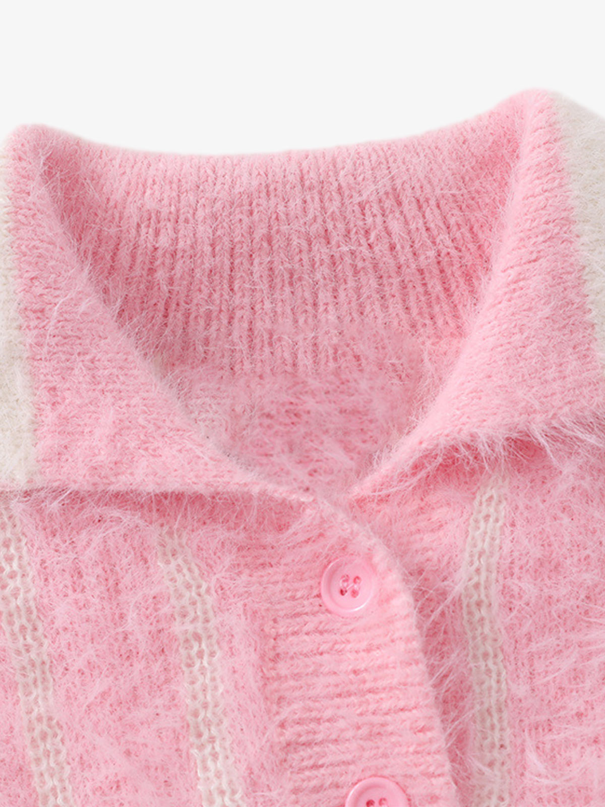 Vertical Striped Lapel Pullover Sweater