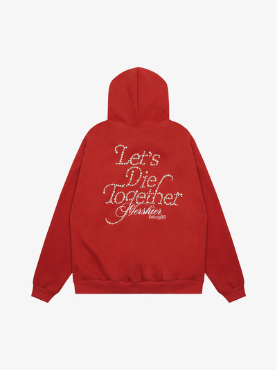 Retro Handmade Beaded Design Hoodie