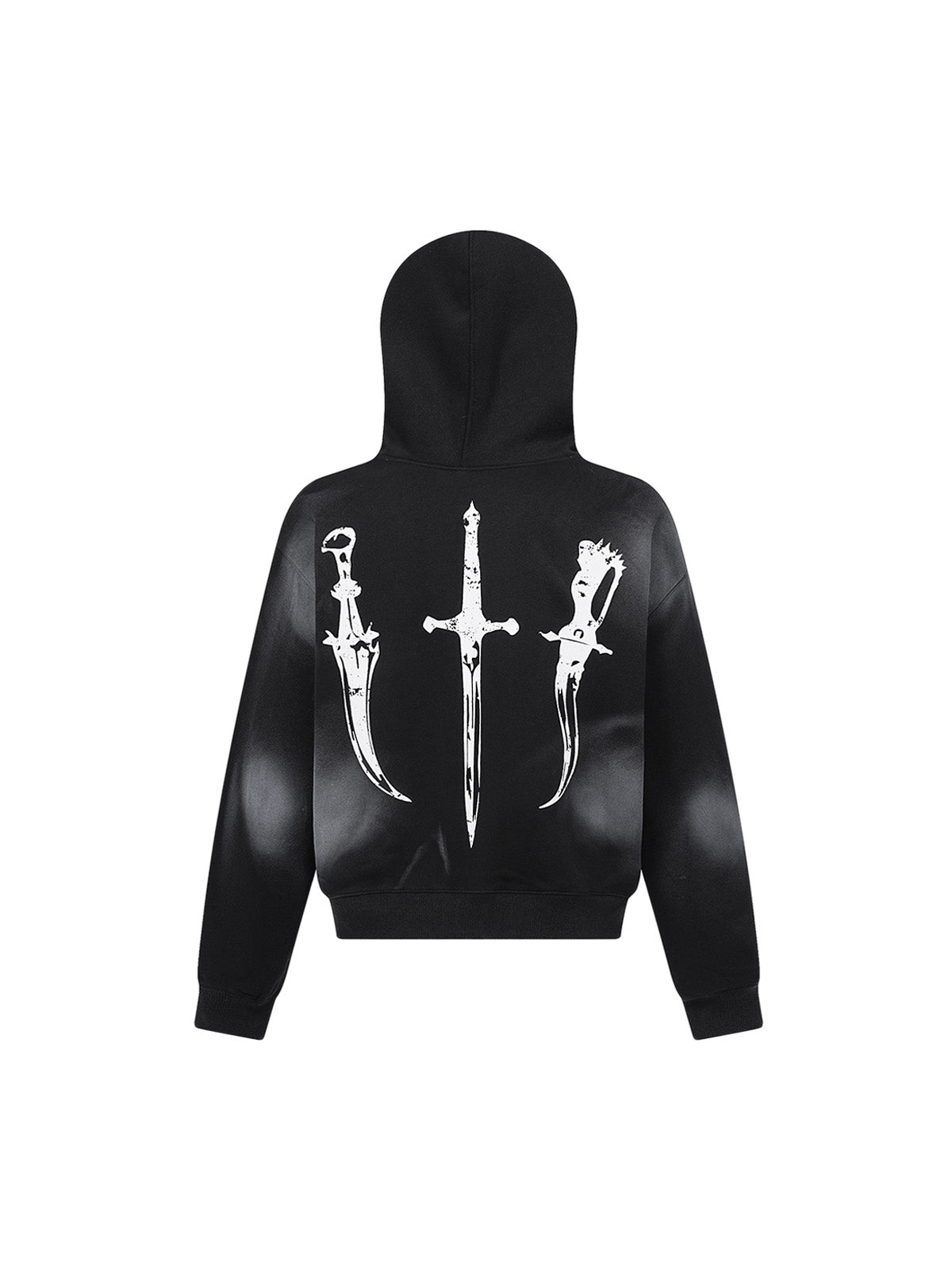 Wasteland Style Cardigan Zip UP Fur Hooded Jacket - 2279