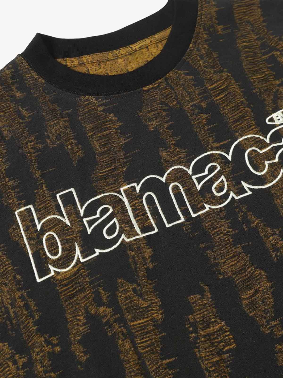Distressed Letter Embroidered Short-sleeved T-shirt