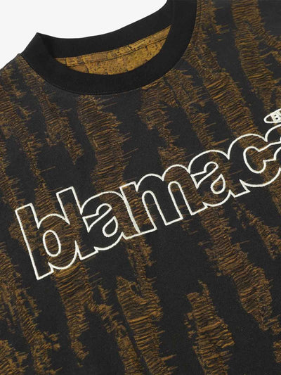 Distressed Letter Embroidered Short-sleeved T-shirt