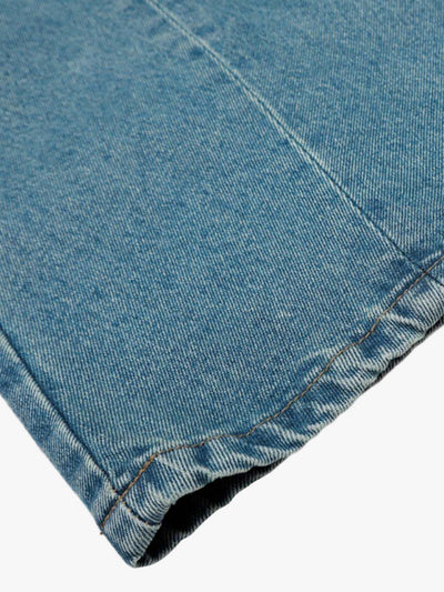 Distressed Washed Multi-Pocket Cargo Jeans