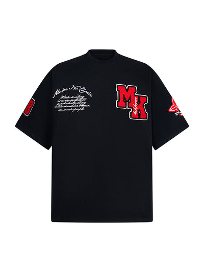 Embroidered Oversized T-Shirt Set