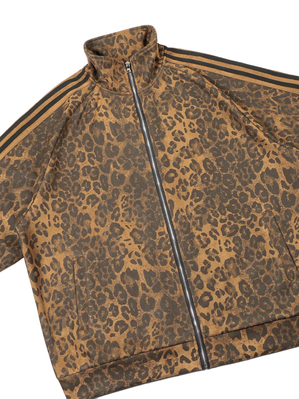 Cheetah Print Suede Tracksuit - 2277