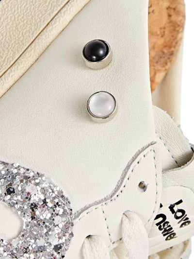 Street Rhinestone Retro Love Slippers