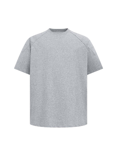 Retro Motorcycle Pleated Patch T-shirt