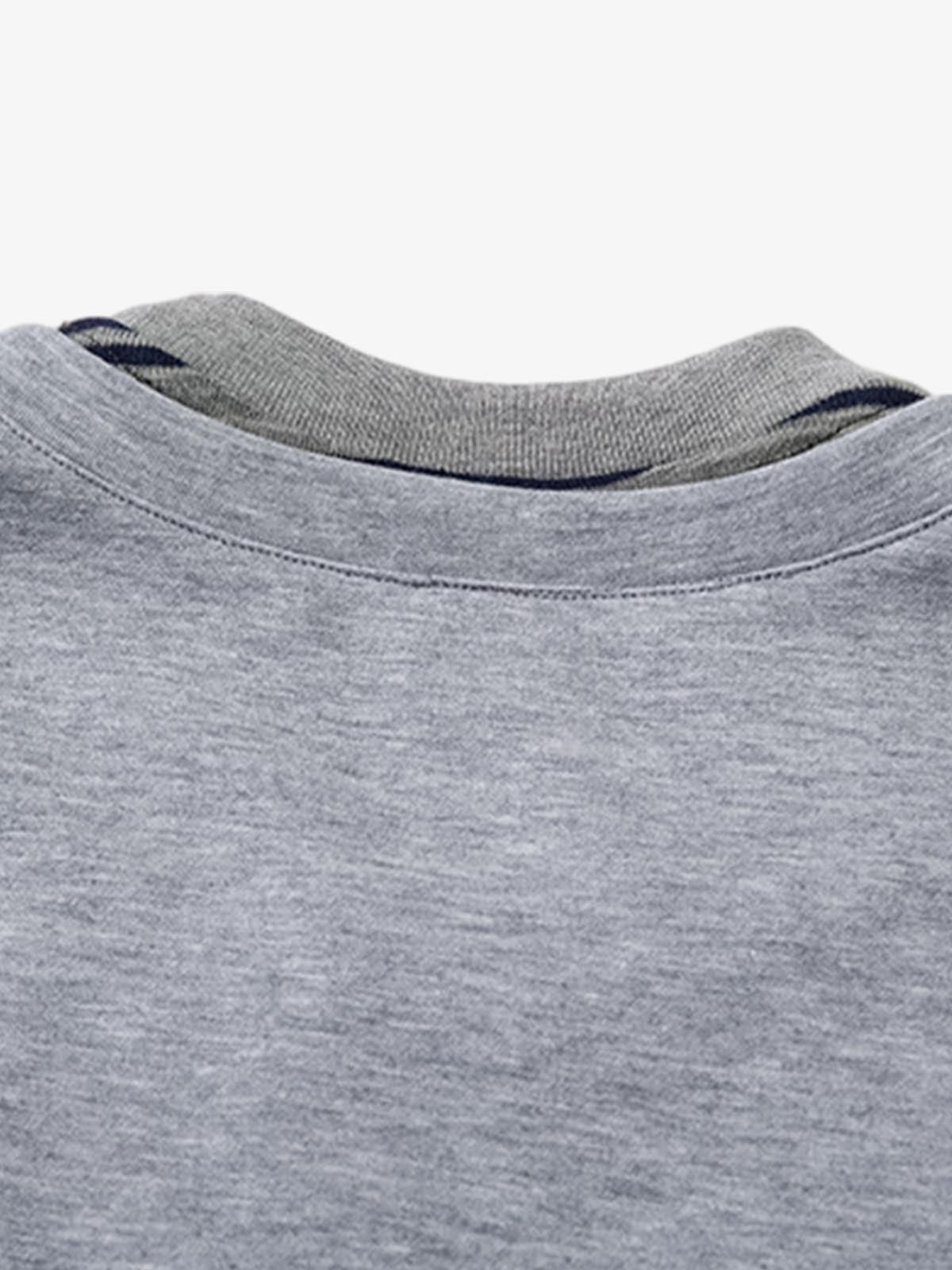 High Street Tie Embroidered Design T-shirt
