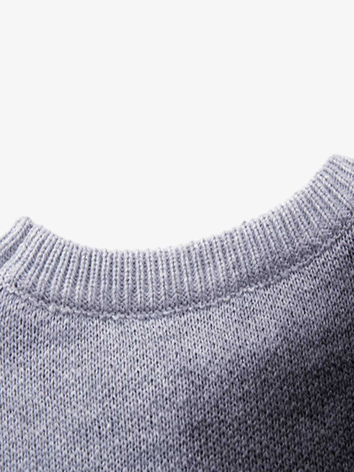 Raw Edge Damaged Dirty Dyed Niche  Sweatshirt