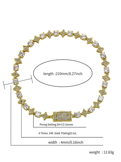 Zircon Star Chian Necklace