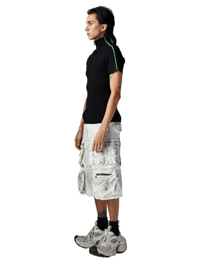 Retro Cleanfit Quarter Zip- Up T-Shirt
