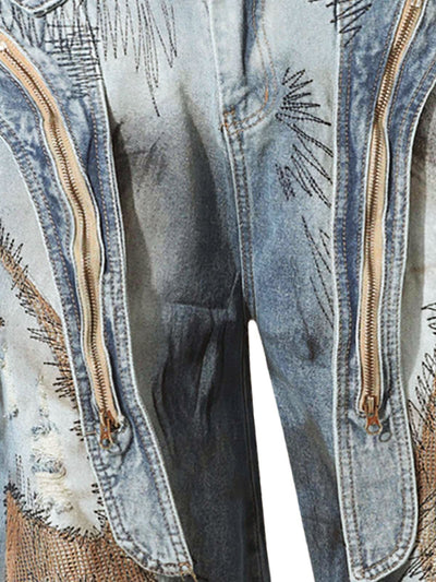 RO Style Washed Barrel Jeans - 2421
