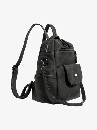 Suede Simple Dual-Use Large Capacity Backpack