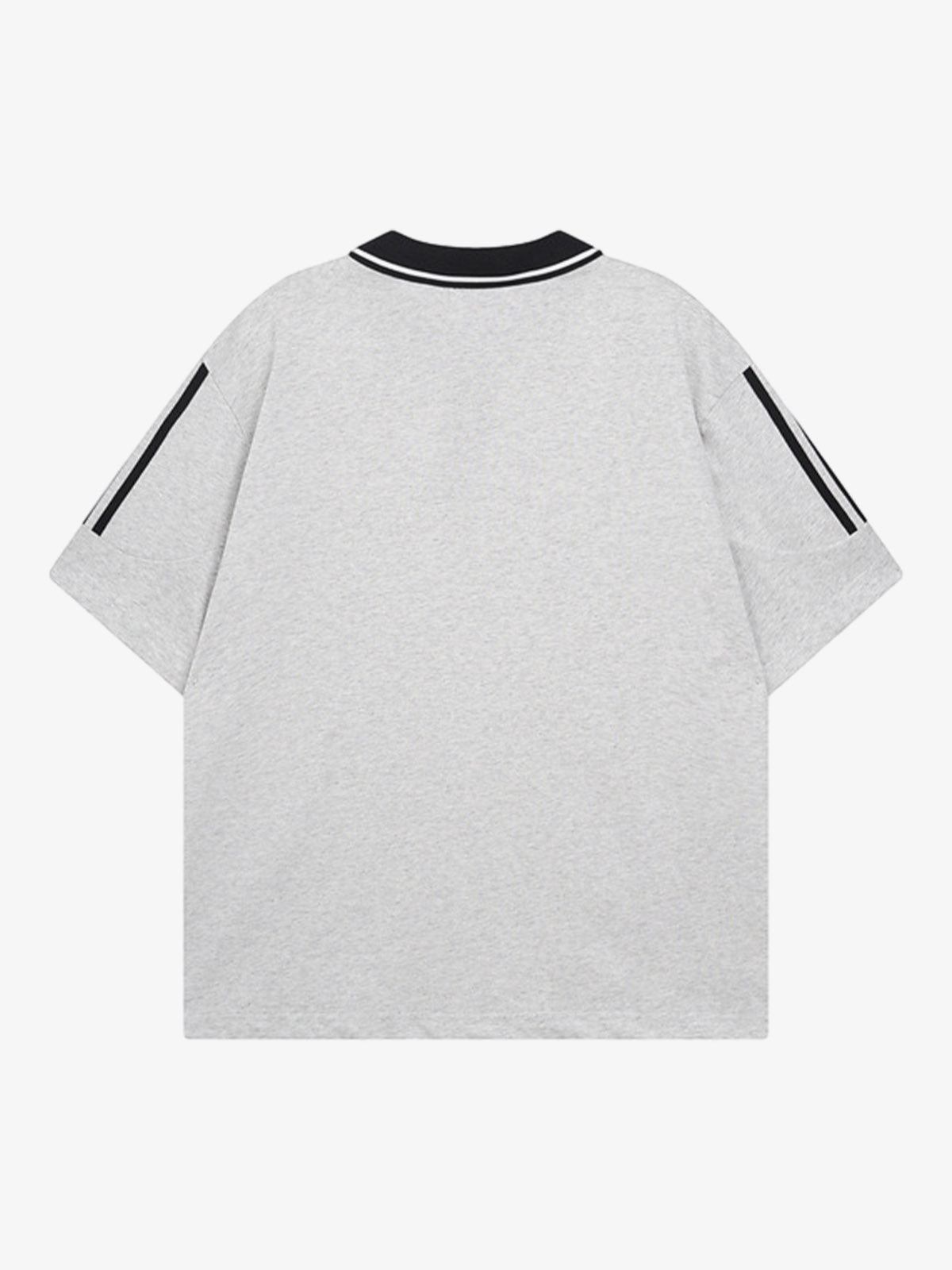Letter Print Short Sleeve POLO T-Shirt