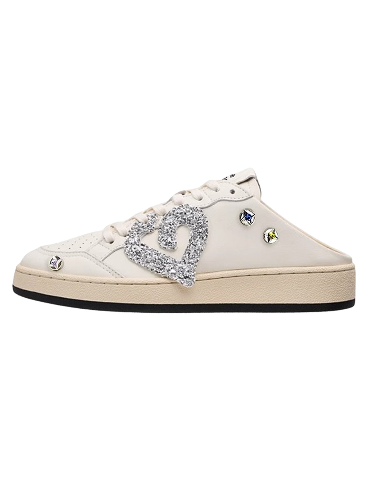 Street Rhinestone Retro Love Slippers