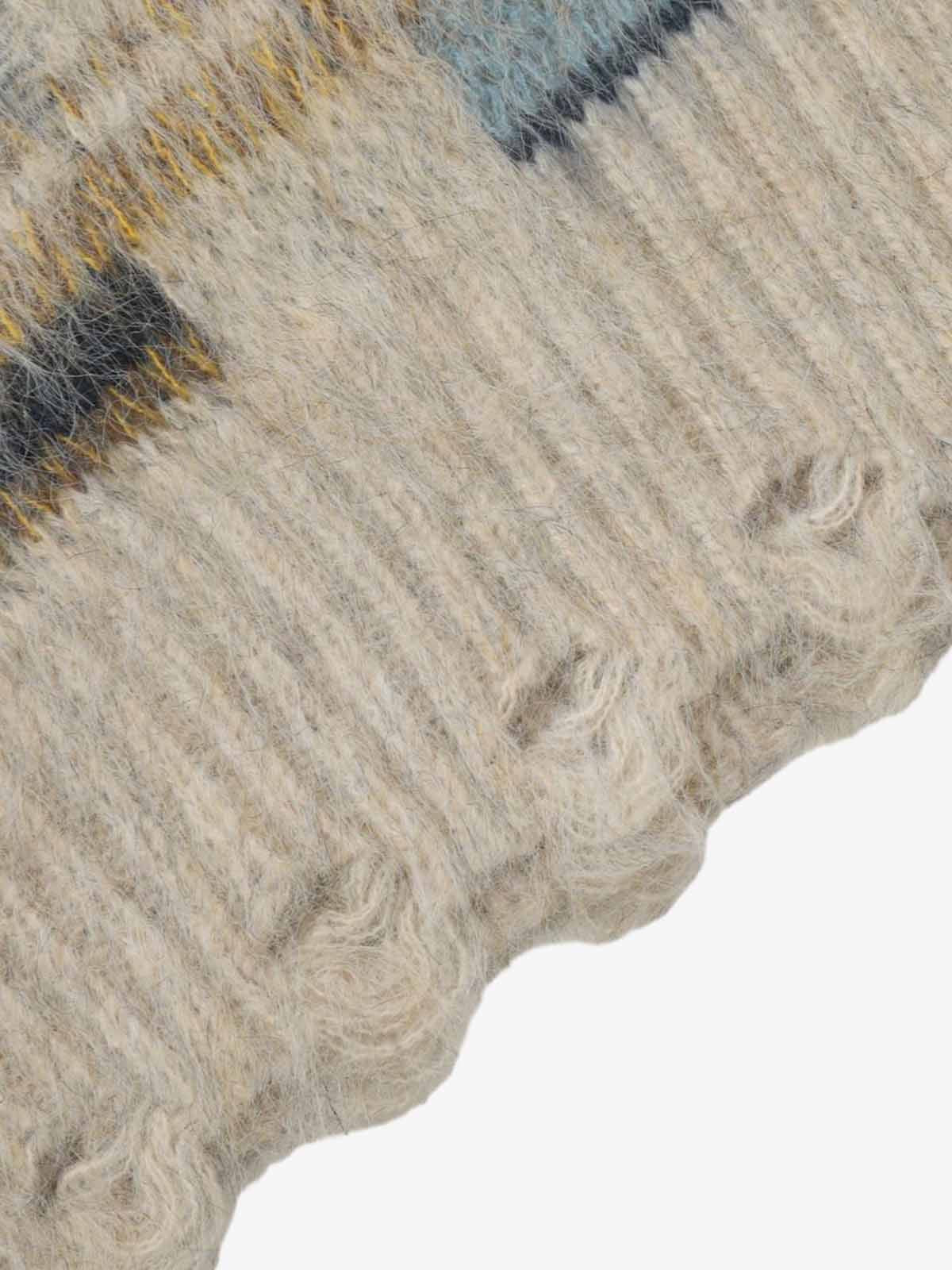 Geometric Irregular Striped Sweater