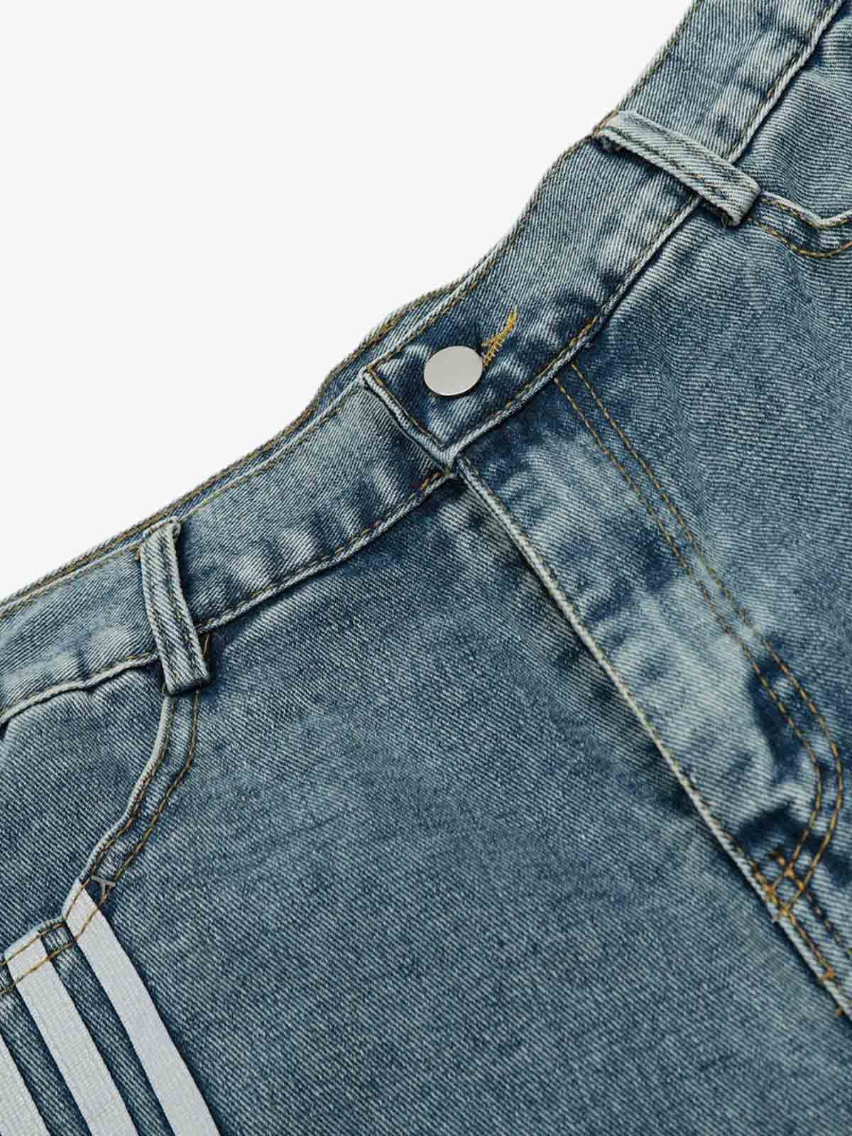 Barrel Straight Wide Leg Cropped Jort