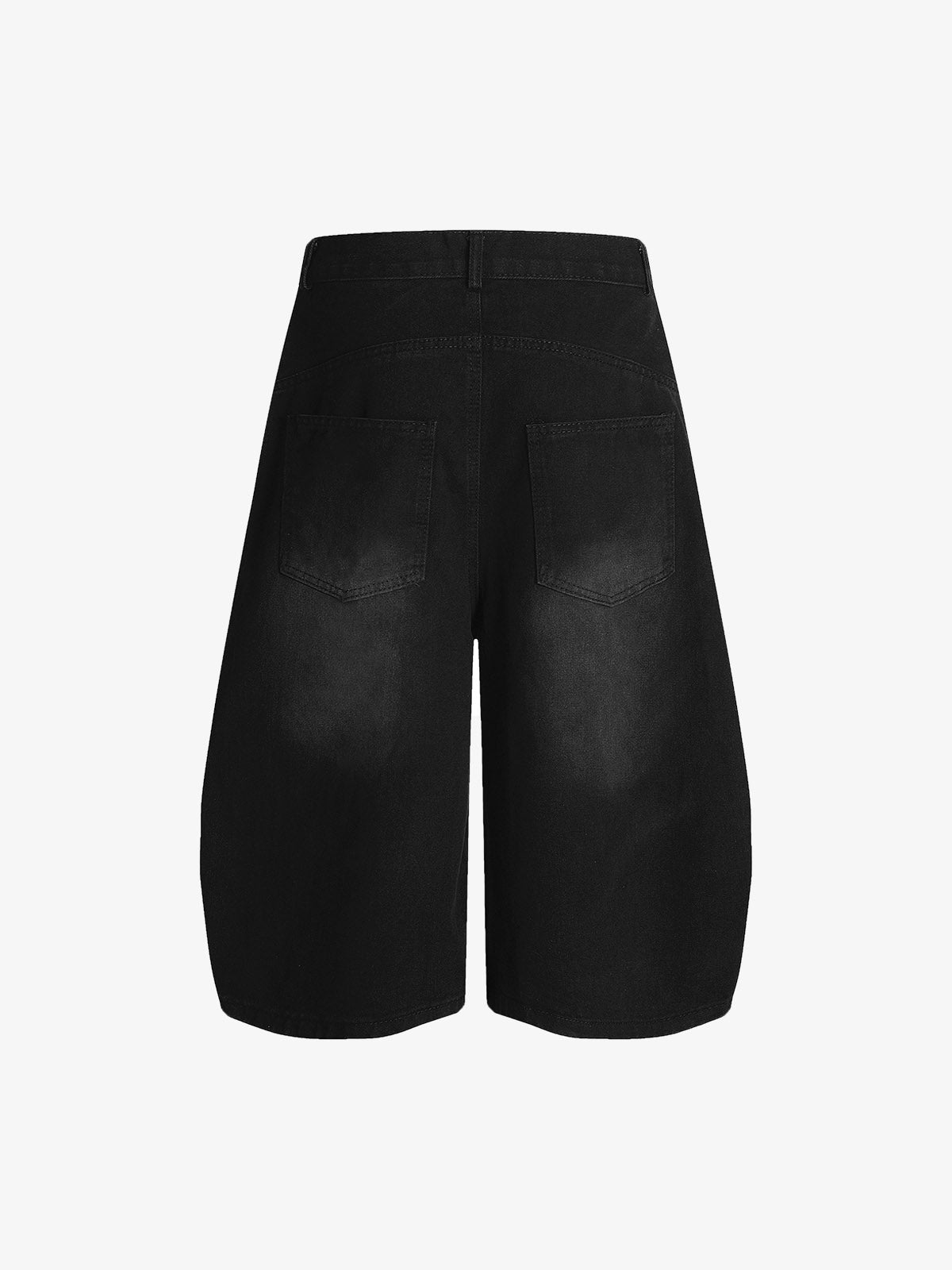 Barrel Straight Wide Leg Cropped Jort