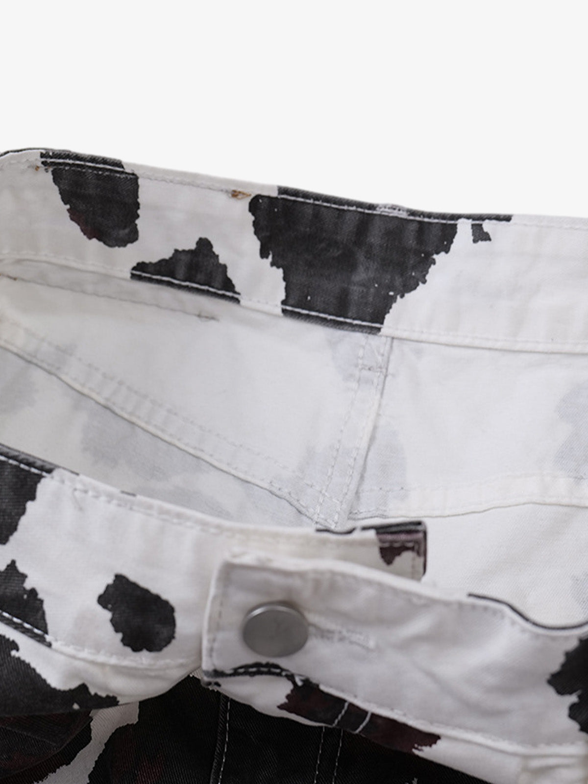 Retro Cow Camouflage Work Shorts