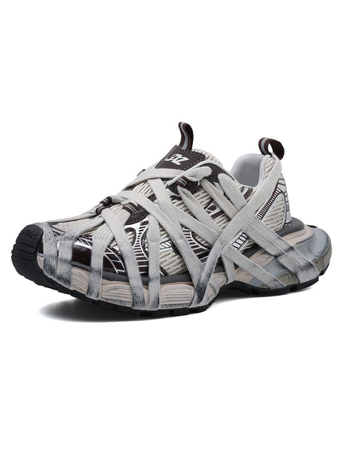 High Street Lace-up Casual Sneakers - 2342
