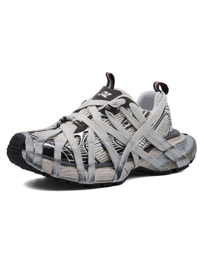 High Street Lace-up Casual Sneakers - 2342