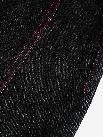 Street Culottes Red Stitching Barrel Jeans