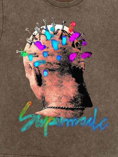 Street Artistic Painted Portrait T-shirt