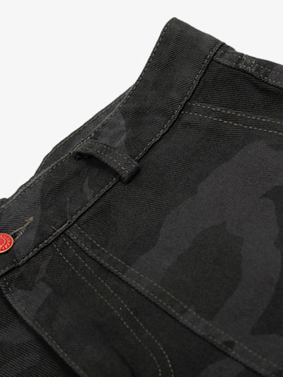Vintage Camouflage Denim Jorts