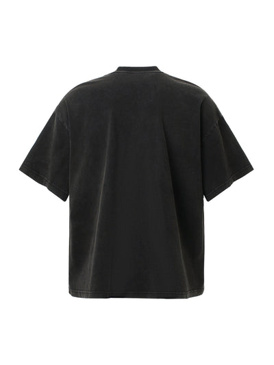 Letter Graphic Crew-Neck T-Shirt