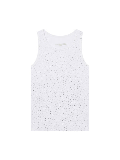 Street Heavy Rhinestone Threaded Vest